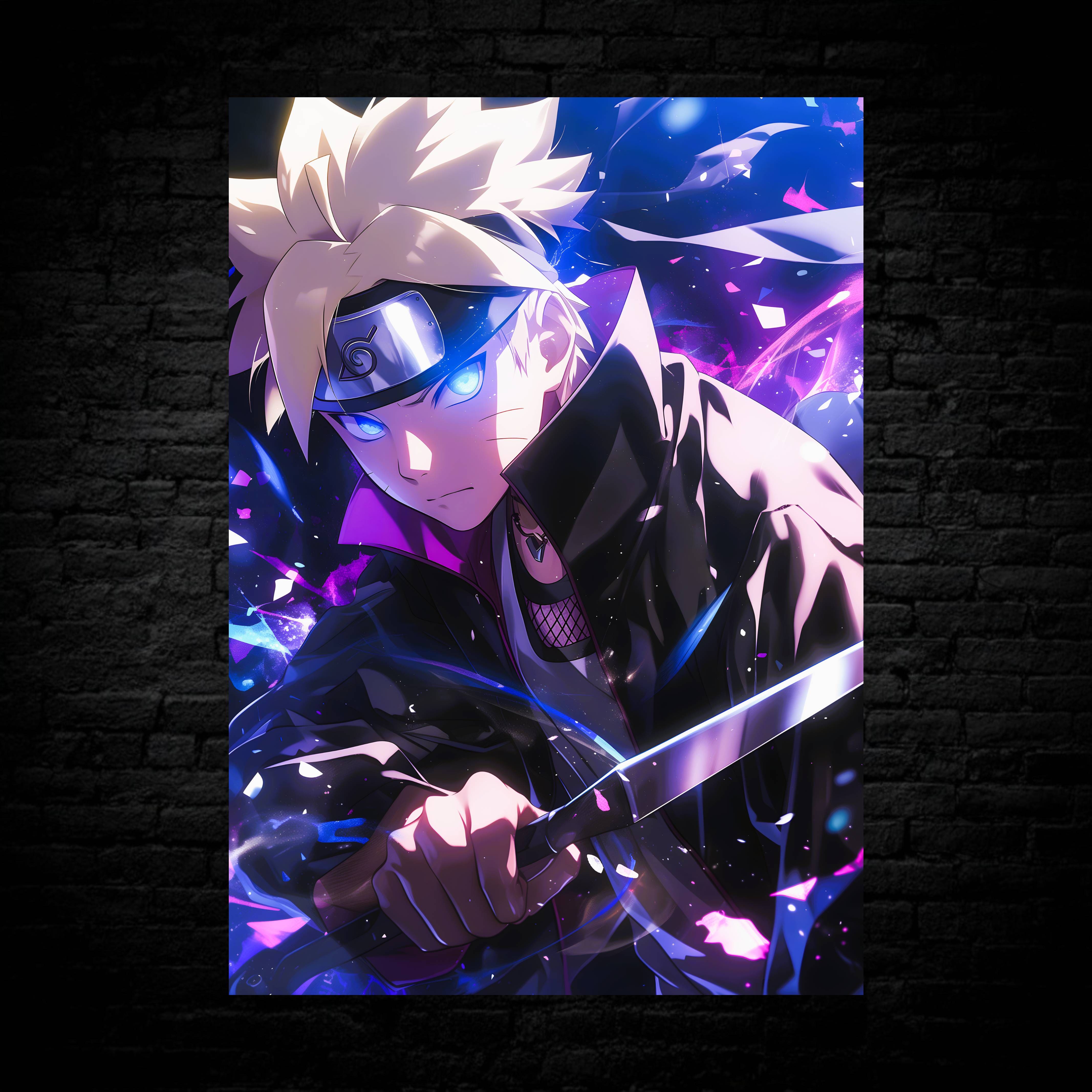 HAKURO　デンシタコ　ポスター　One up.製　アマビエ　カスタムペイント Boruto Poster – Hakuro