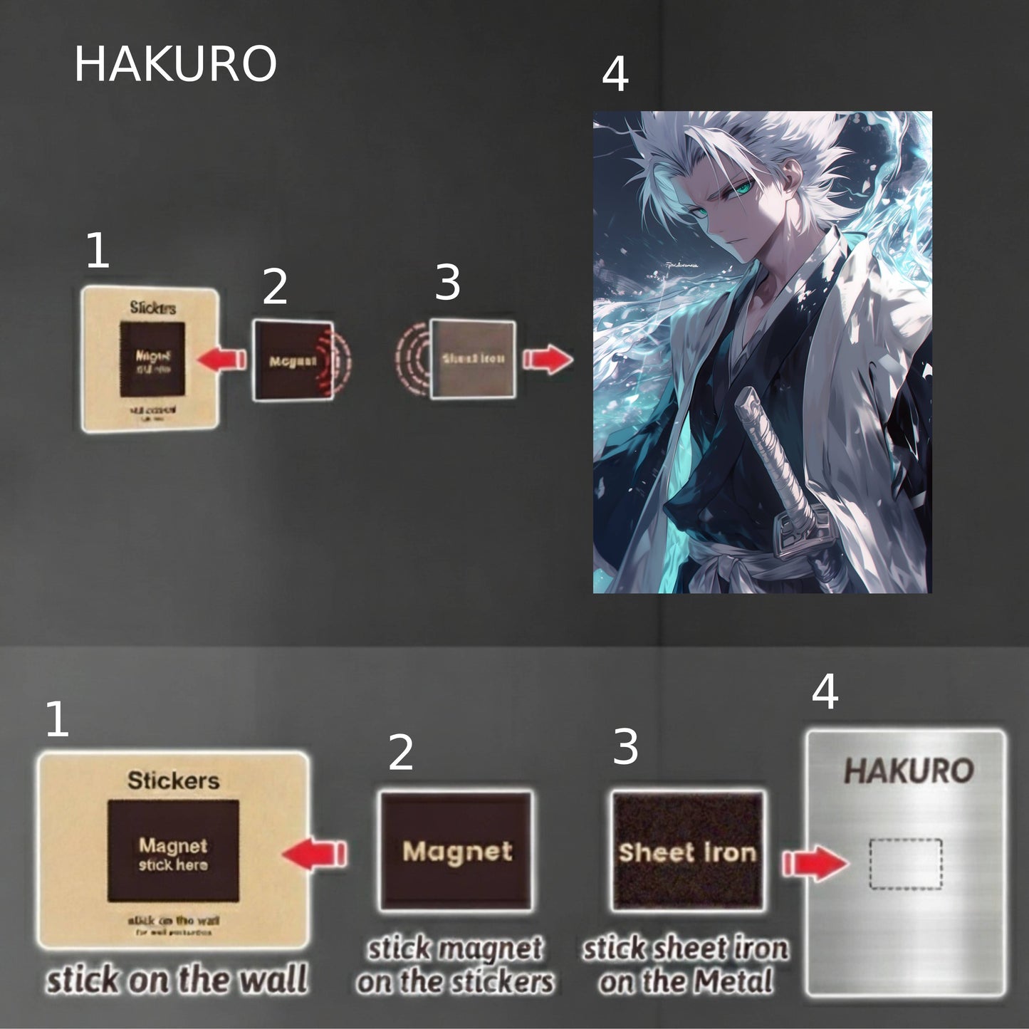 Hitsugaya Toshiro Ice Aura Poster