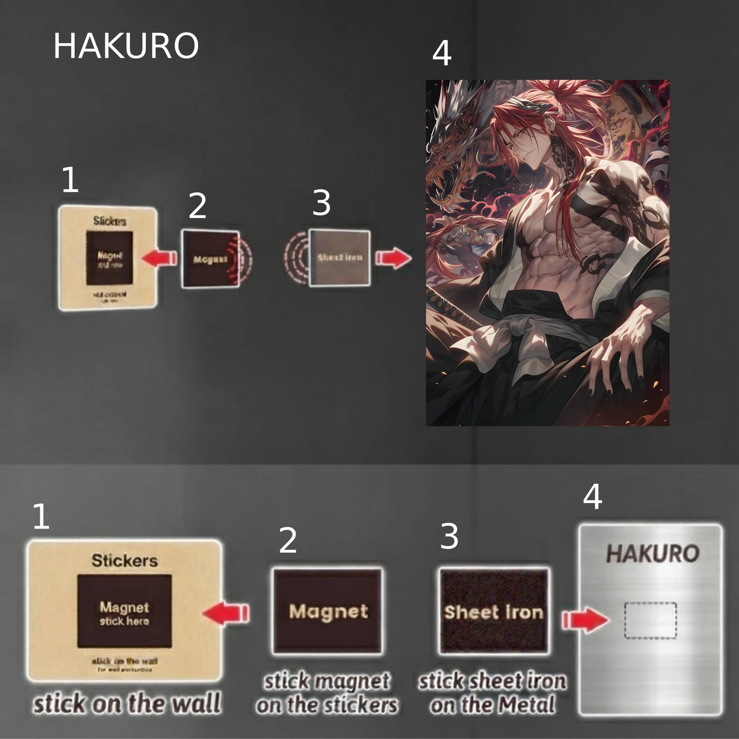 Abarai Renji Dragon Fan Art Poster