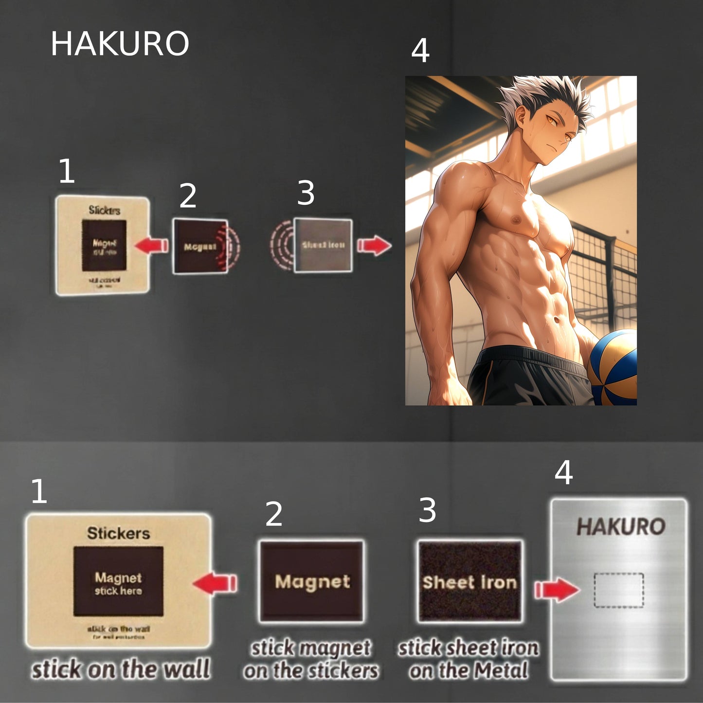 Bokuto: Topless Poster