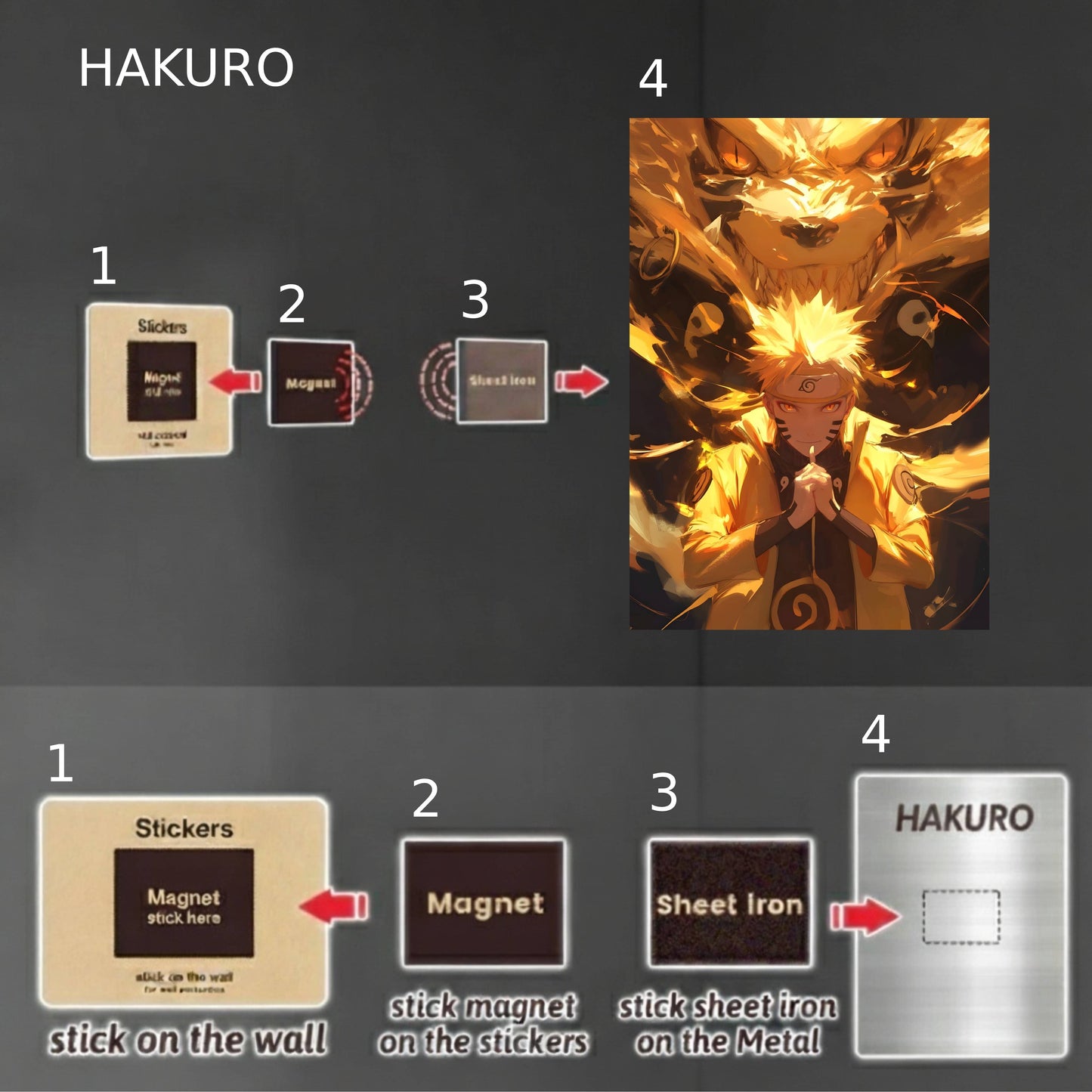 Naruto Uzumaki : Nine-Tails Chakra Mode Poster