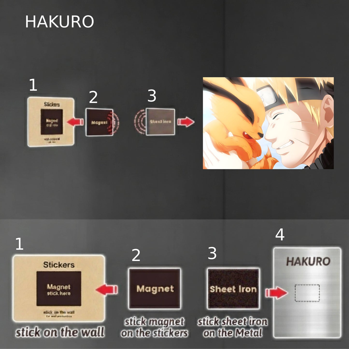 Naruto and Kurama Poster