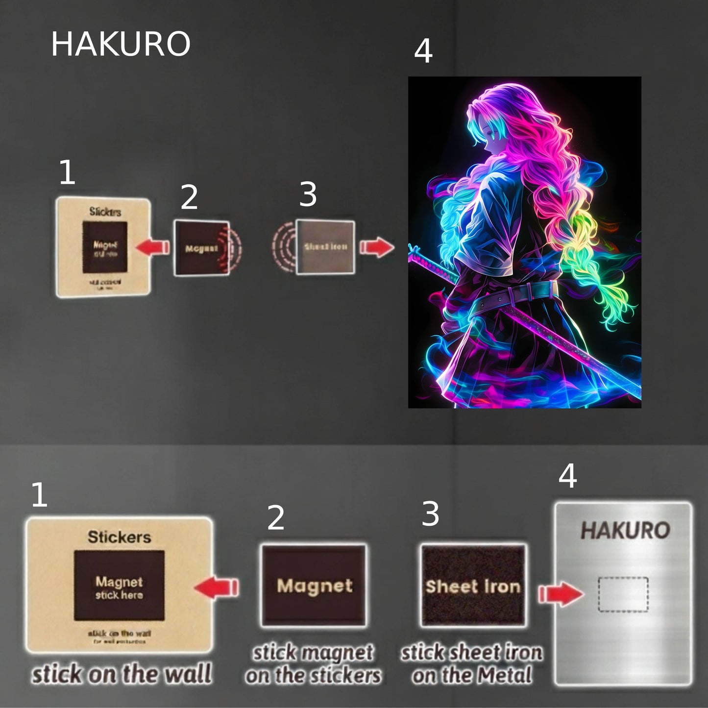 Mitsuri Kanroji: Neon Edition Poster