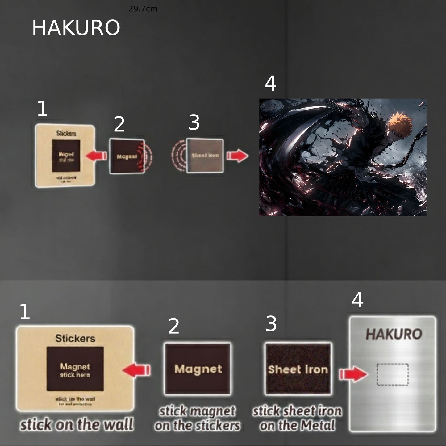 Kurosaki Ichigo Dark Bankai Poster