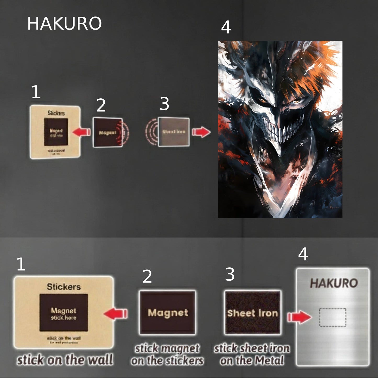 Kurosaki Ichigo Hollow Mask Form Poster