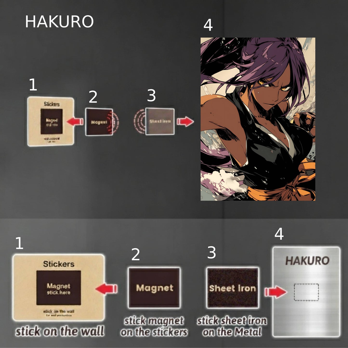 Shihouin Yoruichi Combat Stance Poster