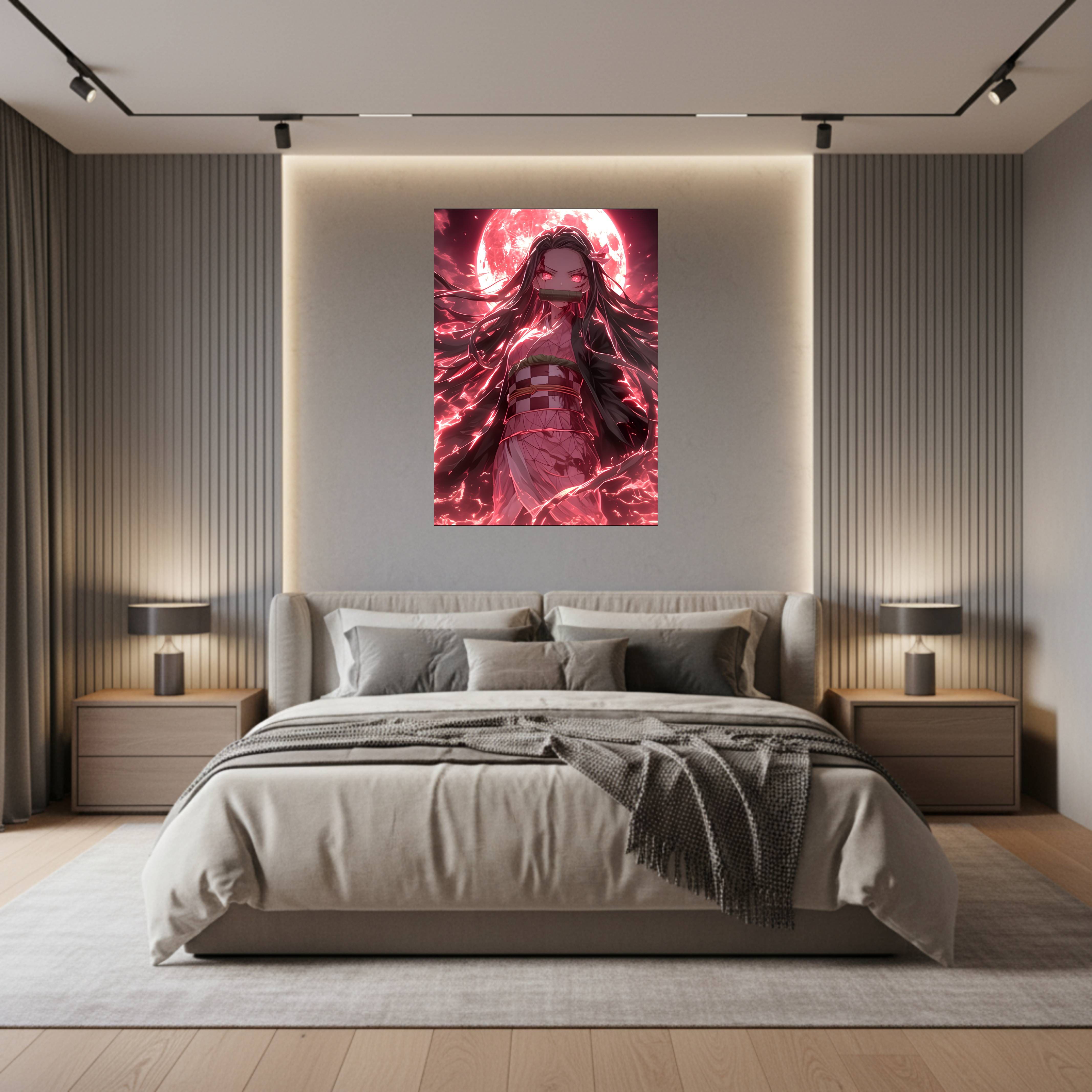 Blood Moon Nezuko Poster – Hakuro
