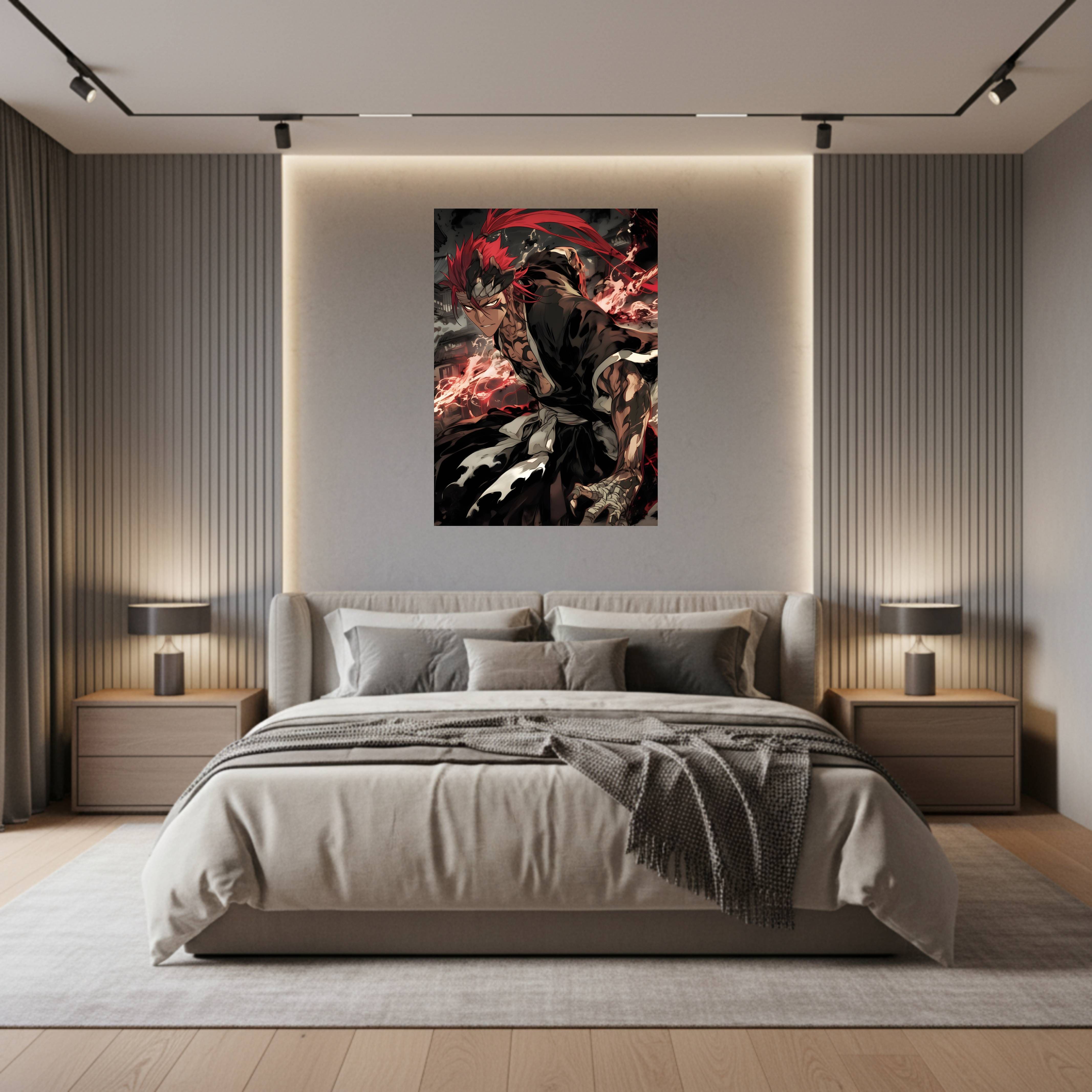 Abarai Renji Battle Stance Poster – Hakuro