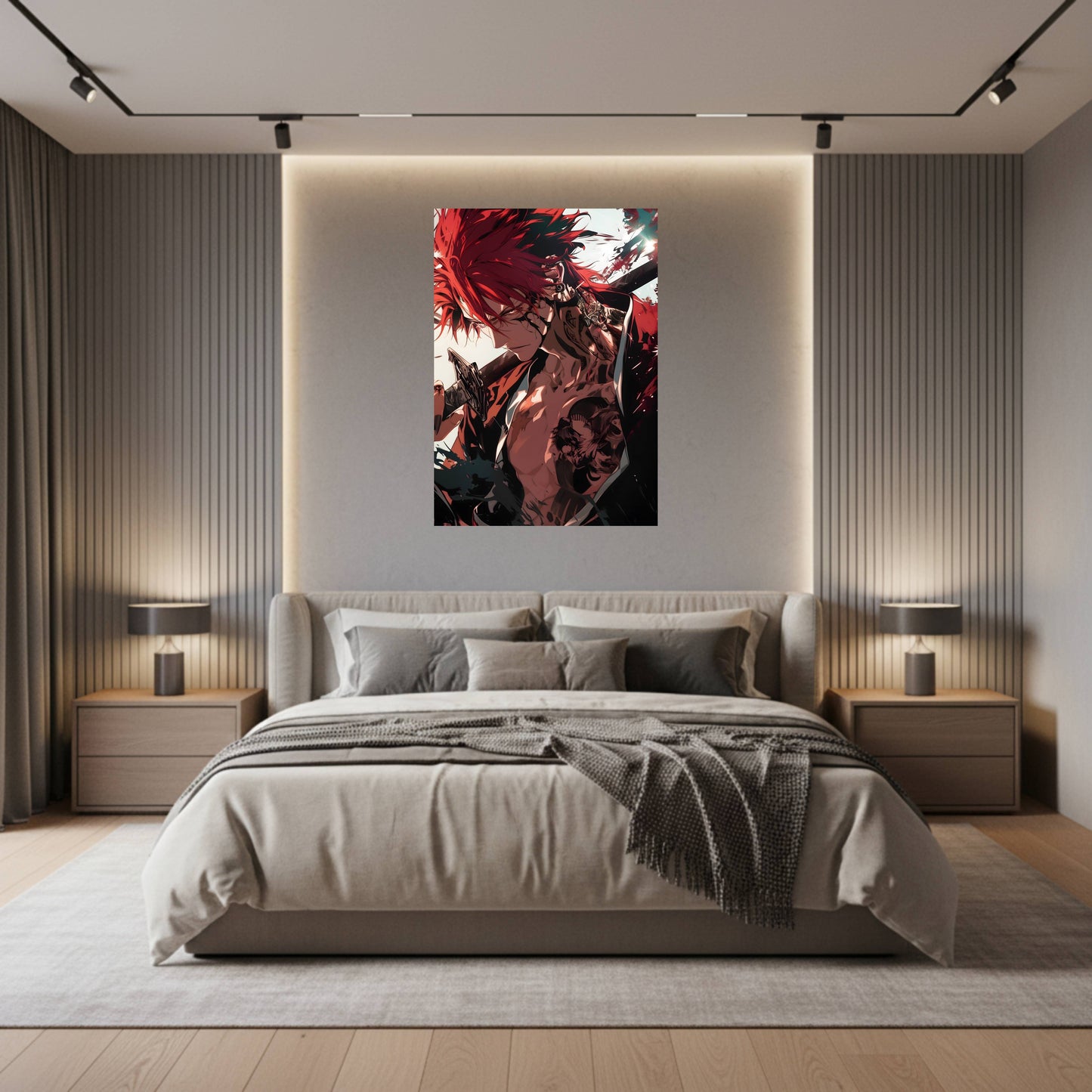 Abarai Renji Battle Stance Fan Art Poster