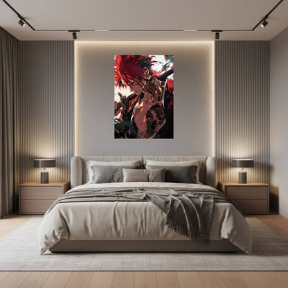 Abarai Renji Battle Stance Fan Art Poster