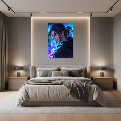 Eren Yeager: City Skyline Poster