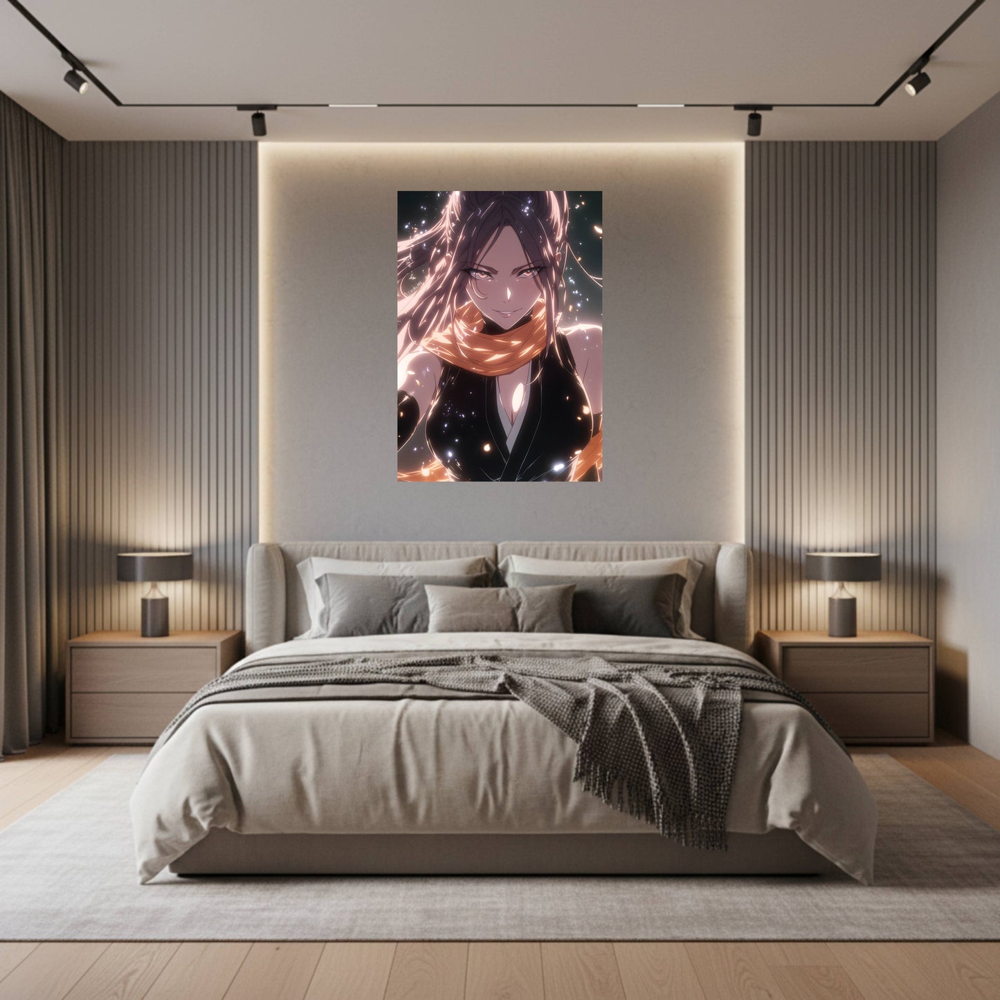 Shihouin Yoruichi Glowing Aura Poster