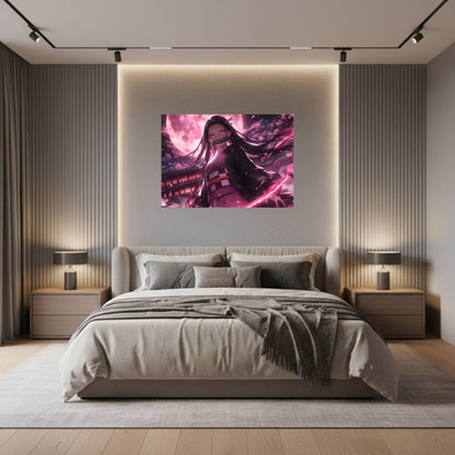 Nezuko Kamado Moonlight Bloom Poster
