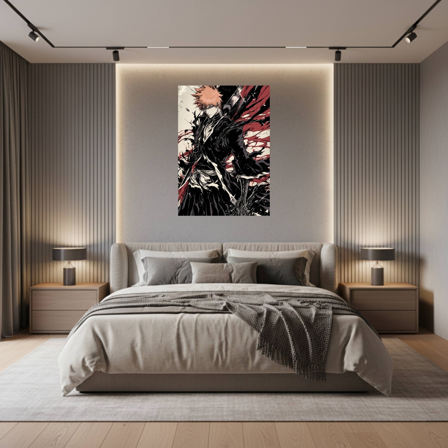 Kurosaki Ichigo Bankai Comic Art Styled Poster