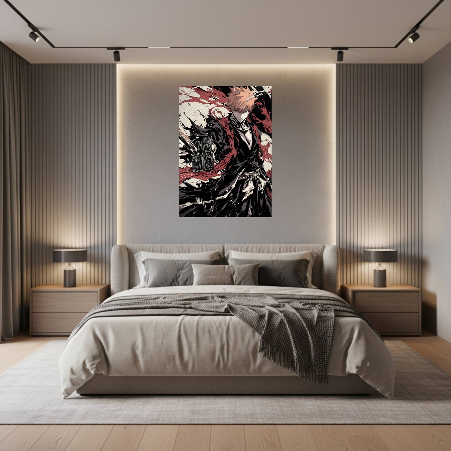 Kurosaki Ichigo Awakened Bankai Comic Art Styled Poster