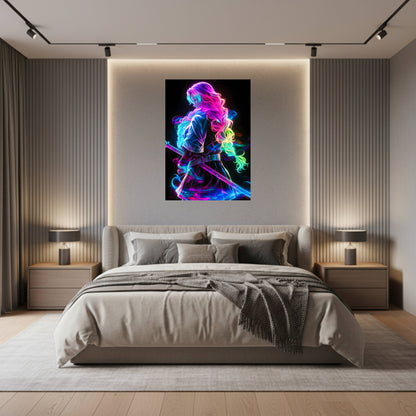 Mitsuri Kanroji: Neon Edition Poster