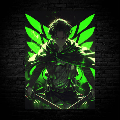 Levi: Neon Wings Of Liberty Poster