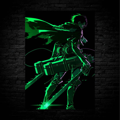 Levi: Neon Poster