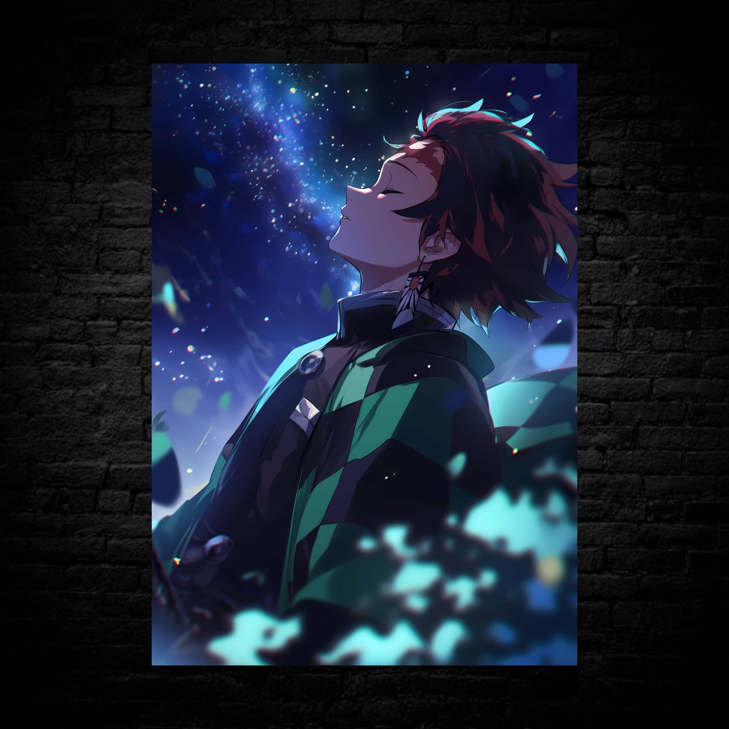 Tanjiro’s Serenity Under the Stars Poster