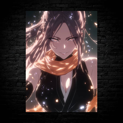 Shihouin Yoruichi Glowing Aura Poster