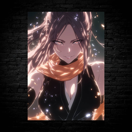 Shihouin Yoruichi Glowing Aura Poster