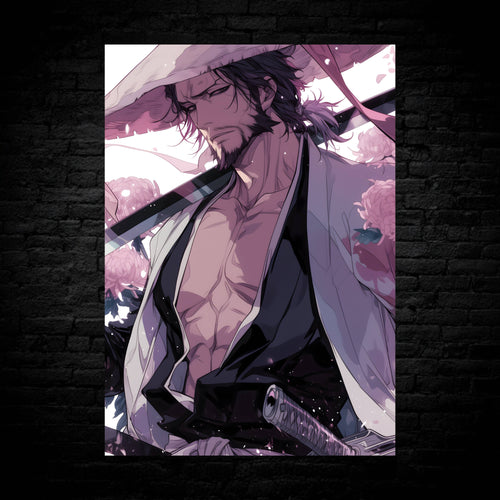 Kyōraku Shunsui Blooming Steel Poster