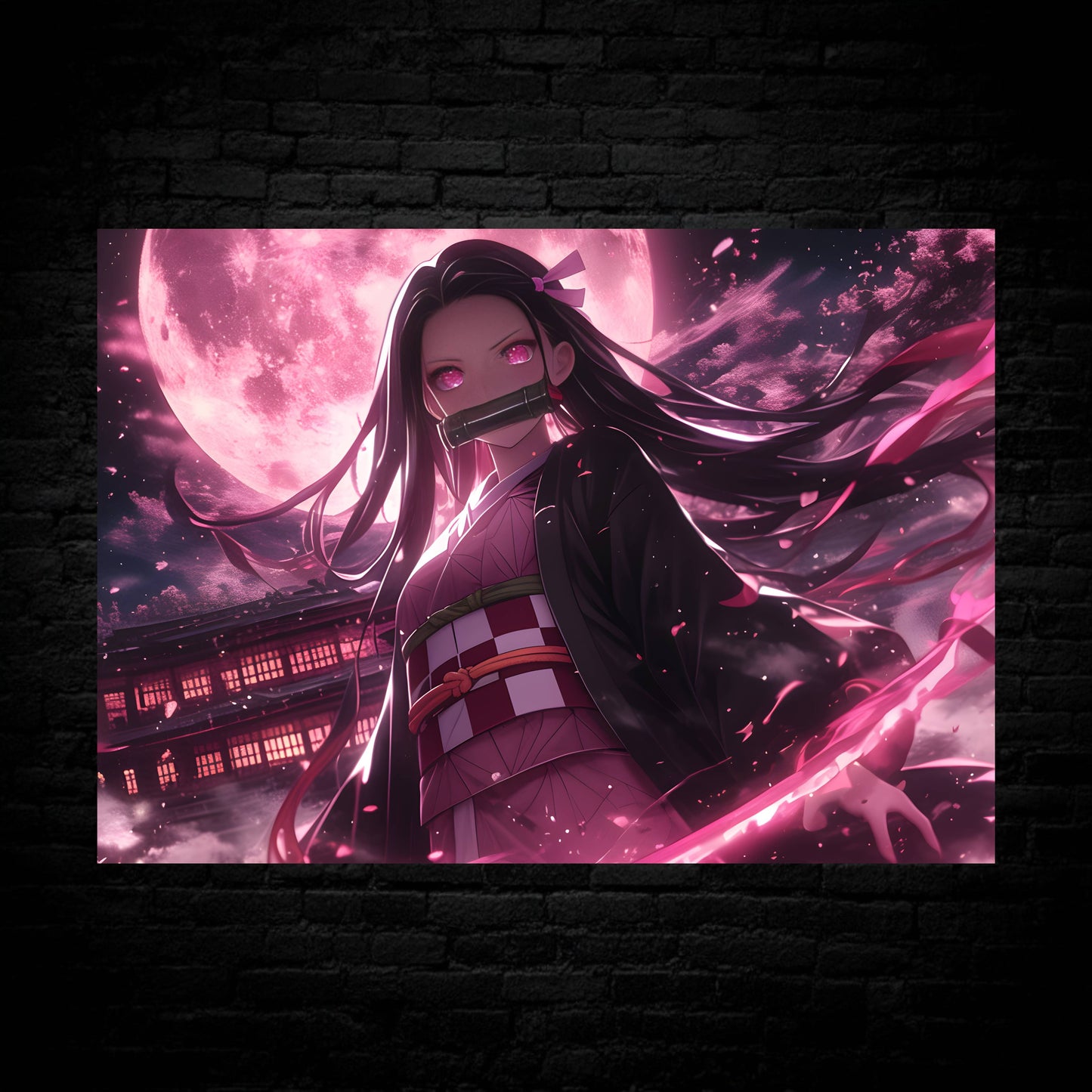 Nezuko Kamado Moonlight Bloom Poster
