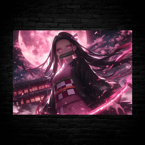 Nezuko Kamado Moonlight Bloom Poster