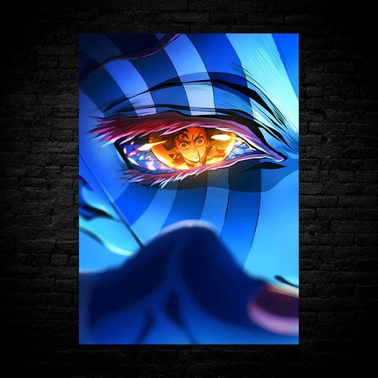Akaza: Tanjiro’s Reflection Poster