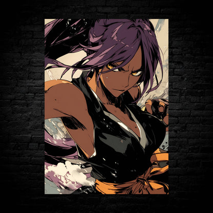 Shihouin Yoruichi Combat Stance Poster