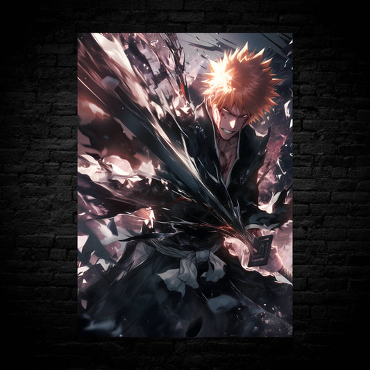 Kurosaki Ichigo Dark Resolve Poster