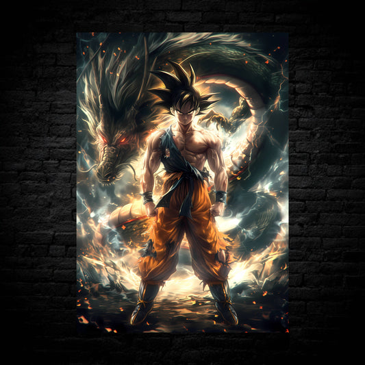 Goku and Shenron Poster