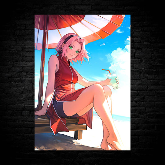 Sakura: Beach Day Poster