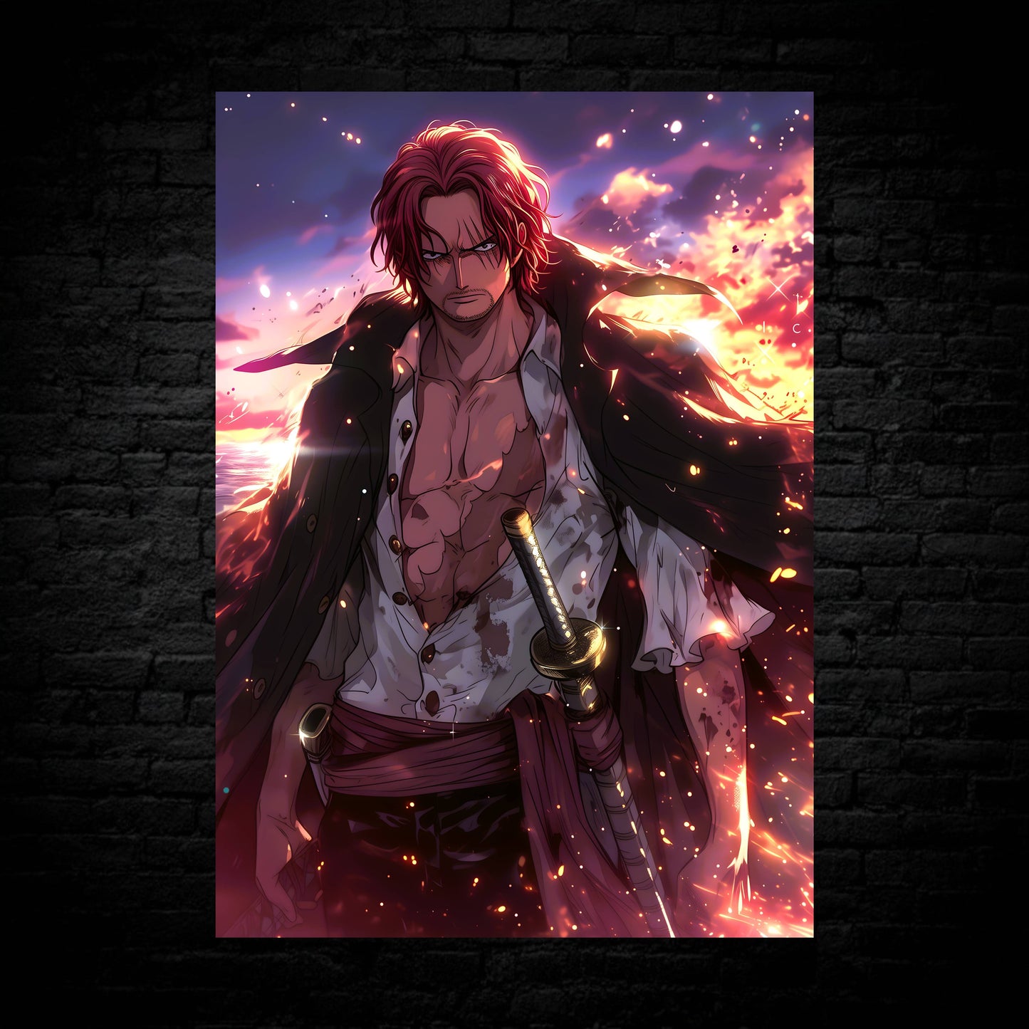 Red-Haired Shanks Poster