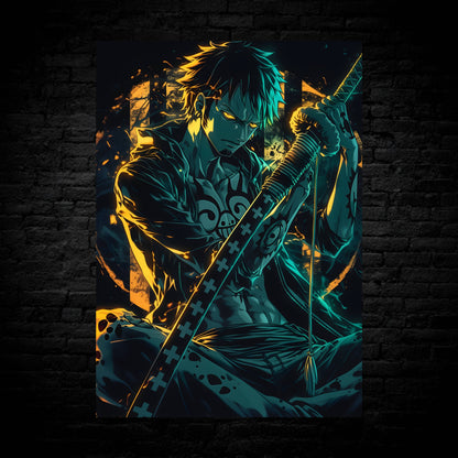 Trafalgar Law: Neon Corazon Poster