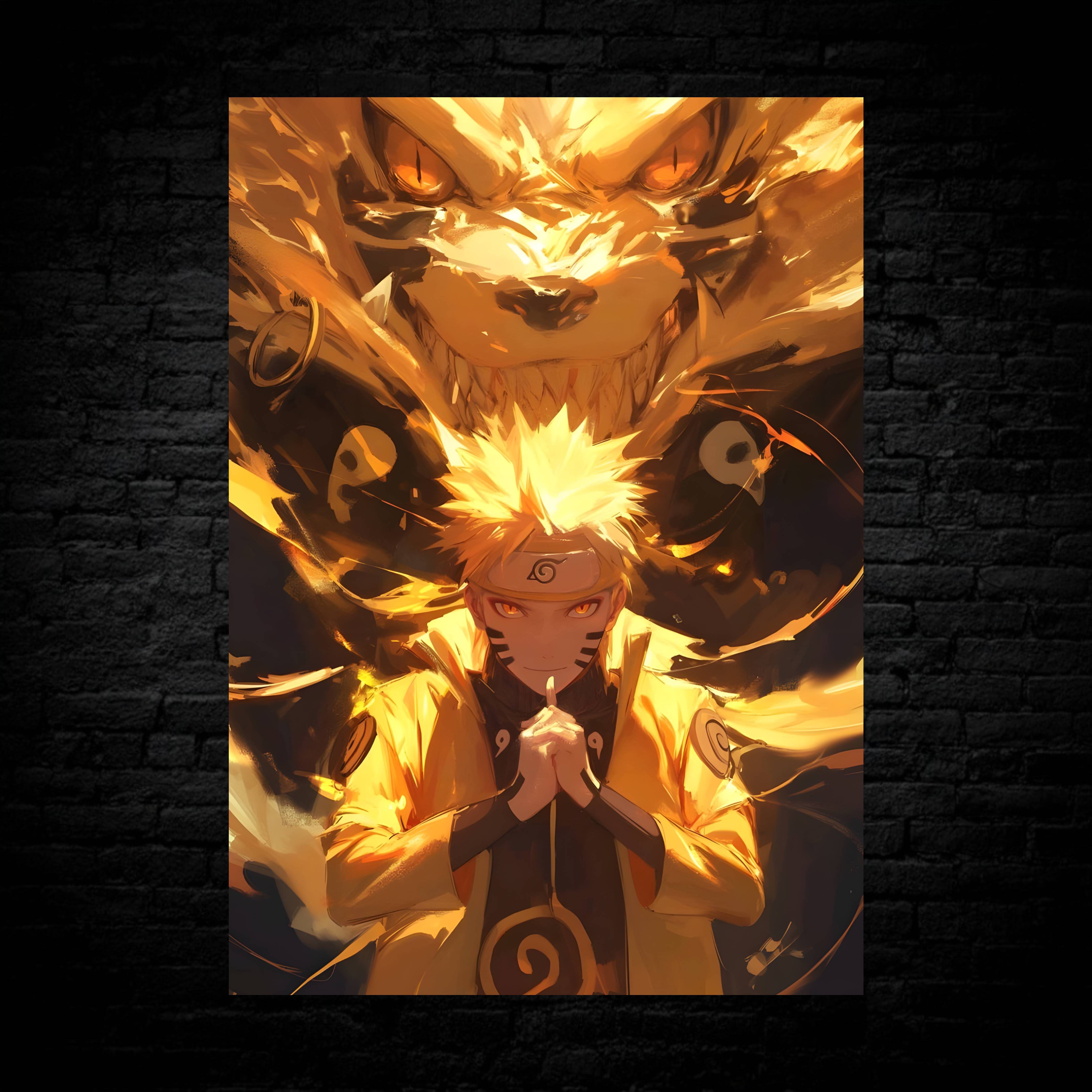 Naruto Uzumaki : Nine-Tails Chakra Mode Poster – Hakuro