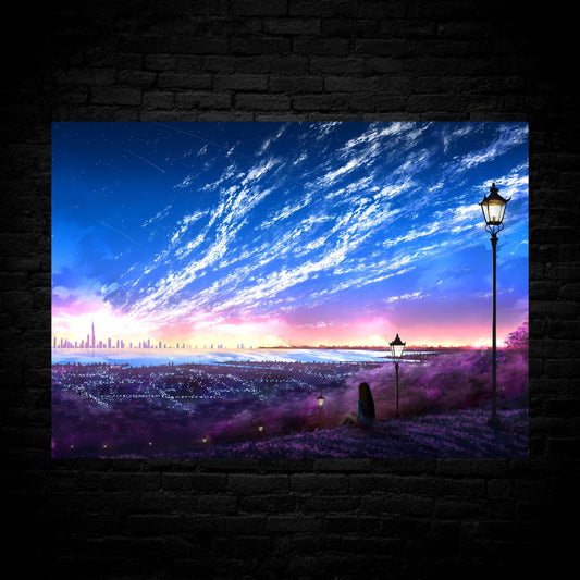 Sunset Skyline Poster