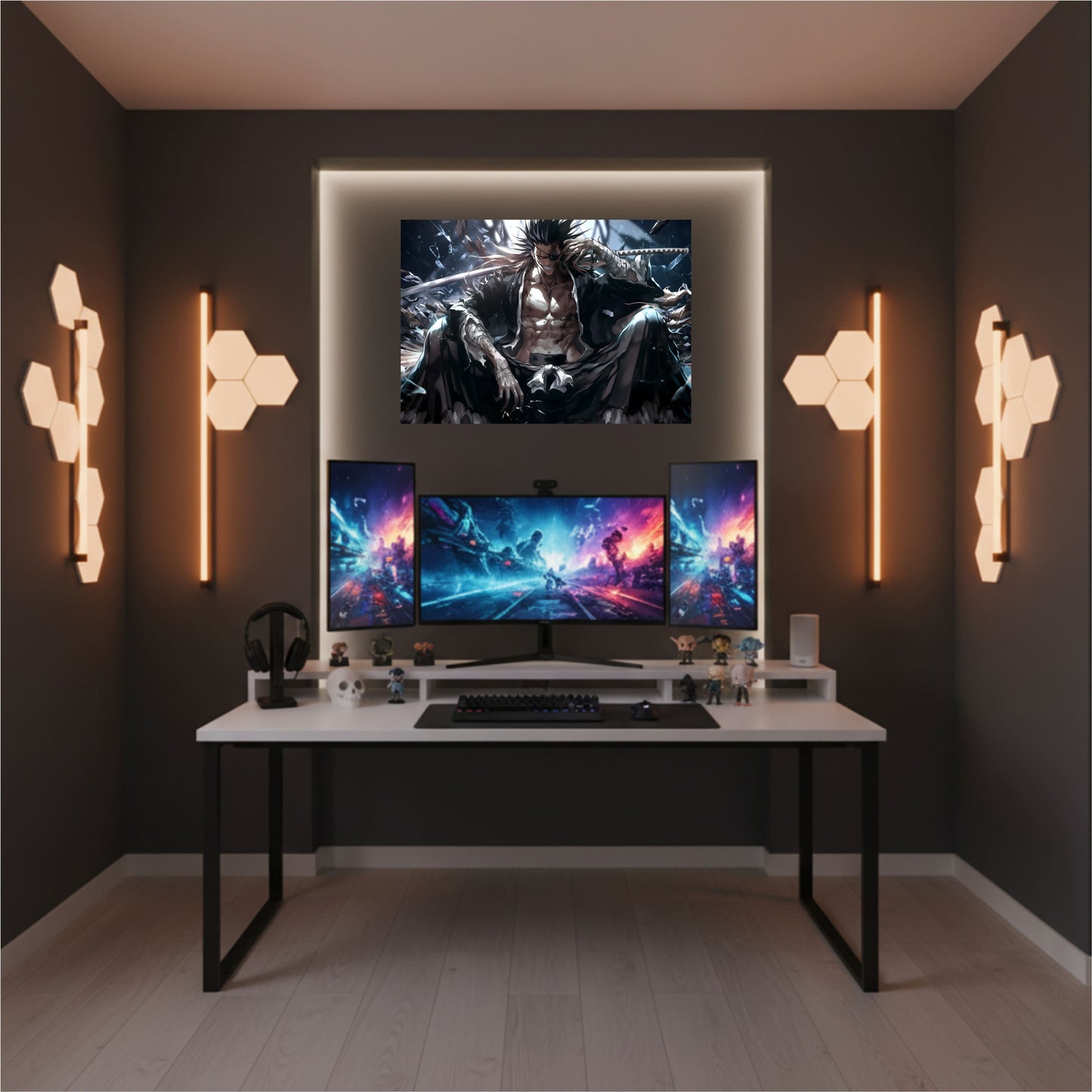 Zaraki Kenpachi Battle Aura Poster