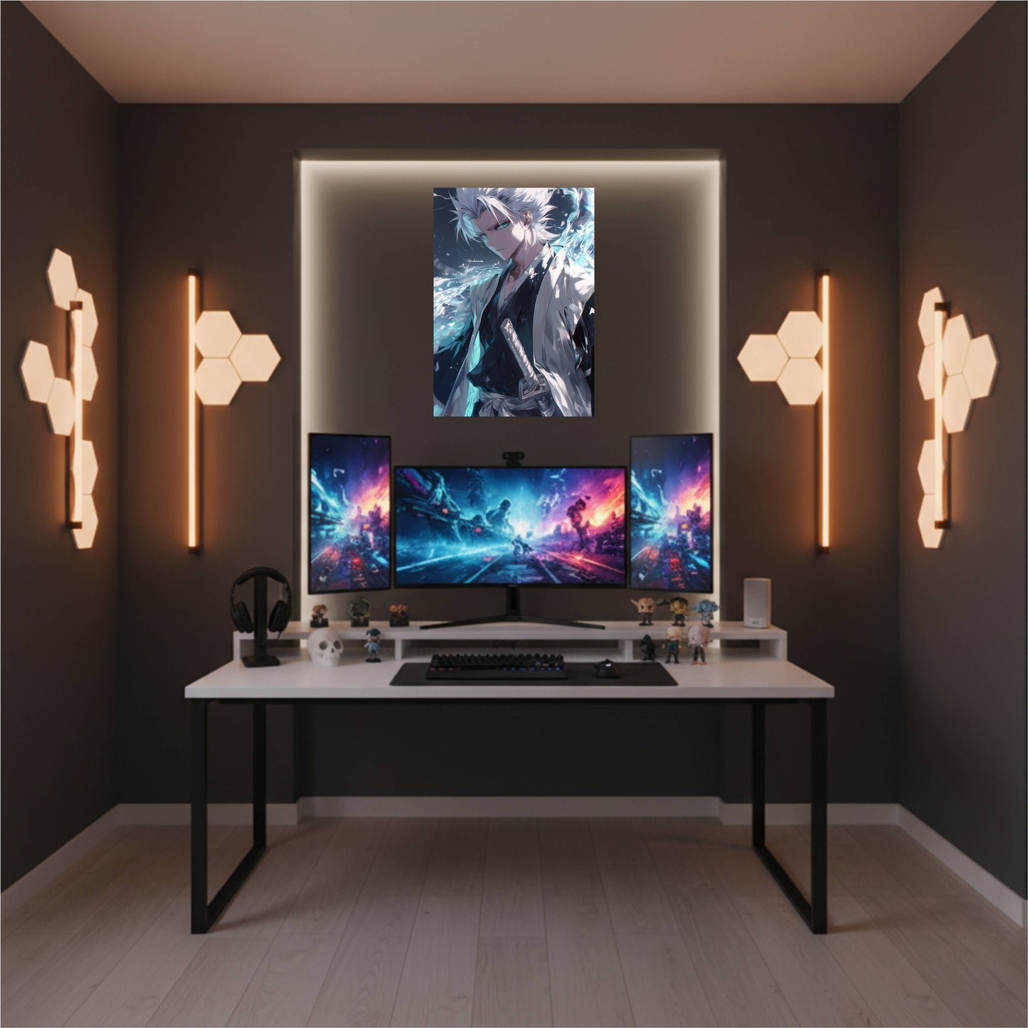 Hitsugaya Toshiro Ice Aura Poster