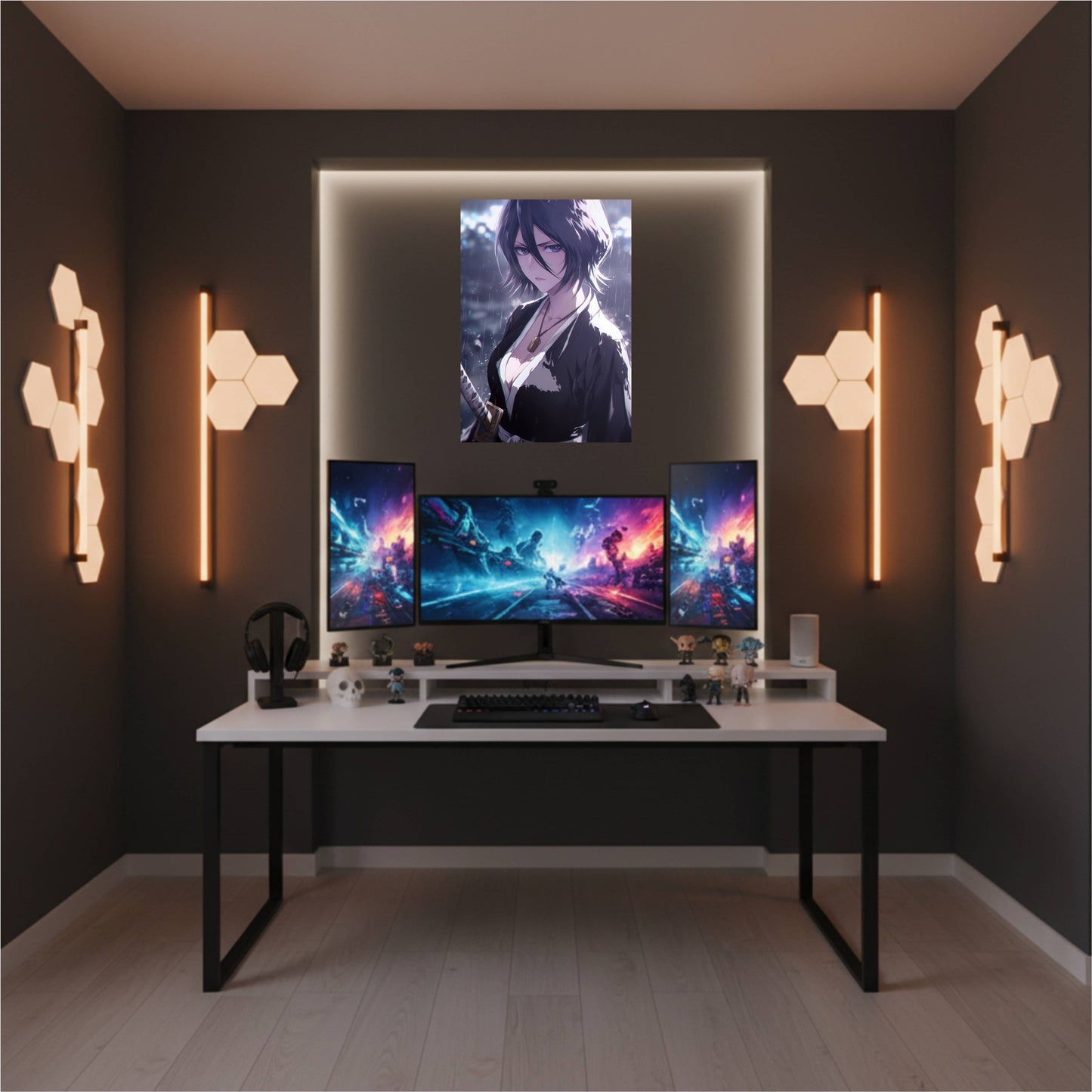 Kuchiki Rukia Rain Resolve Poster