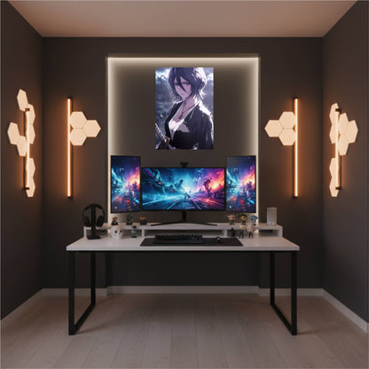 Kuchiki Rukia Rain Resolve Poster