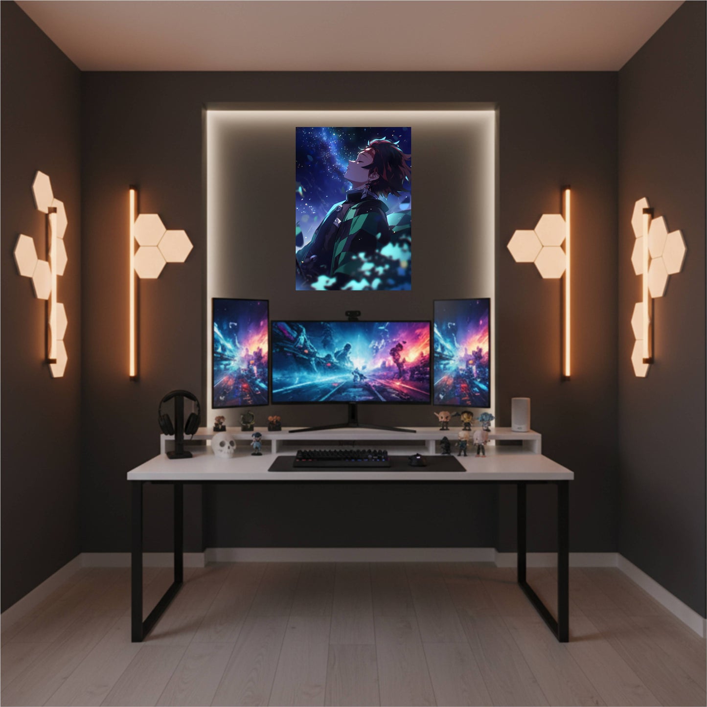 Tanjiro’s Serenity Under the Stars Poster