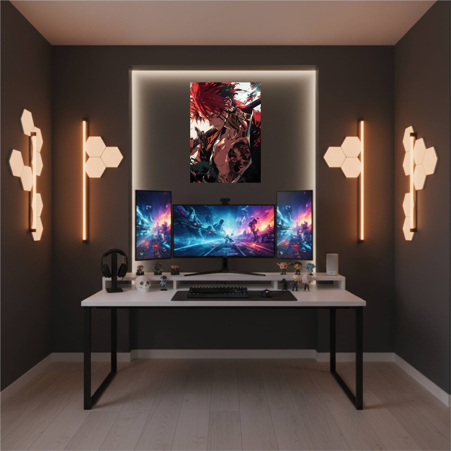 Abarai Renji Battle Stance Fan Art Poster