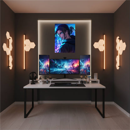 Eren Yeager: City Skyline Poster