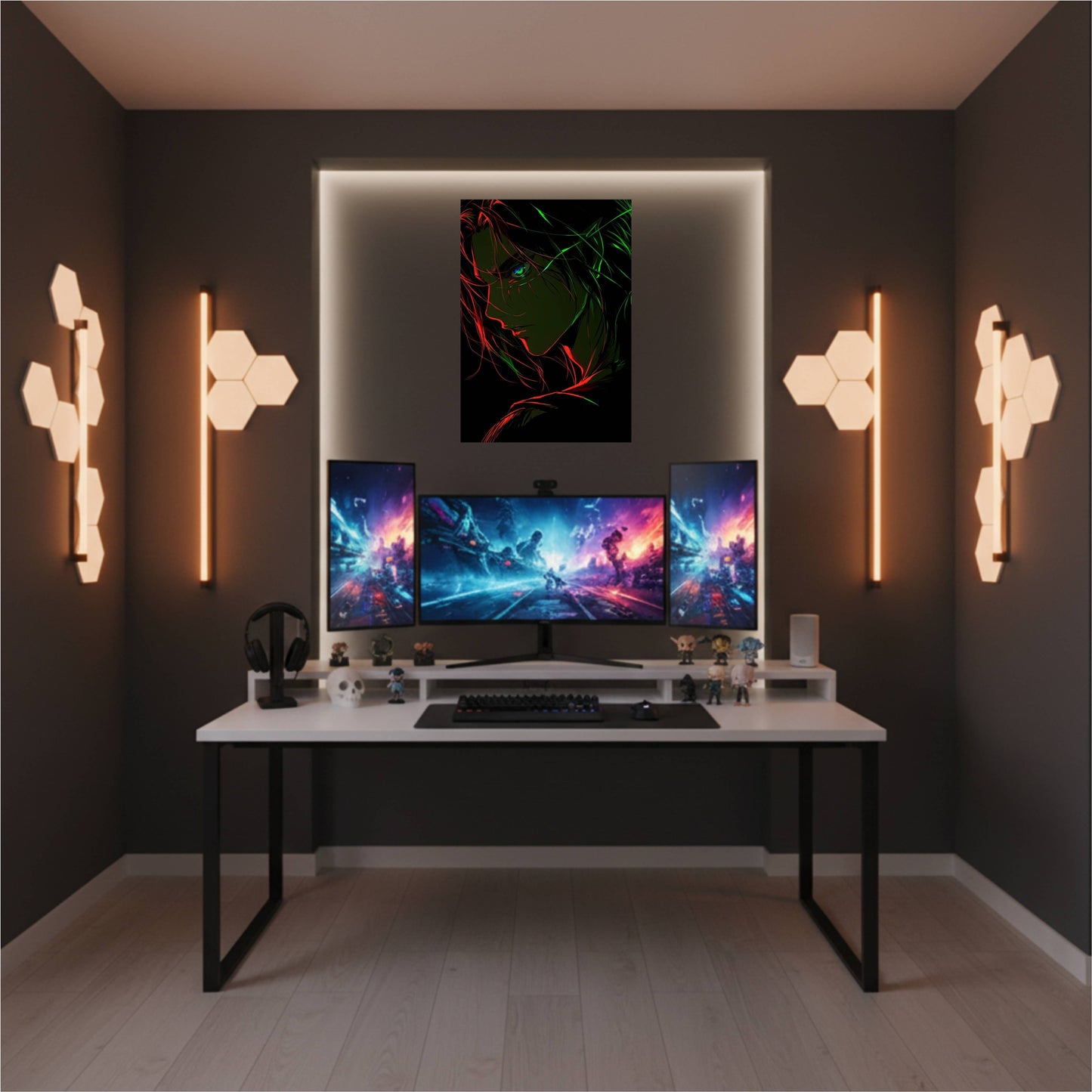 Eren Yeager: Neon Poster