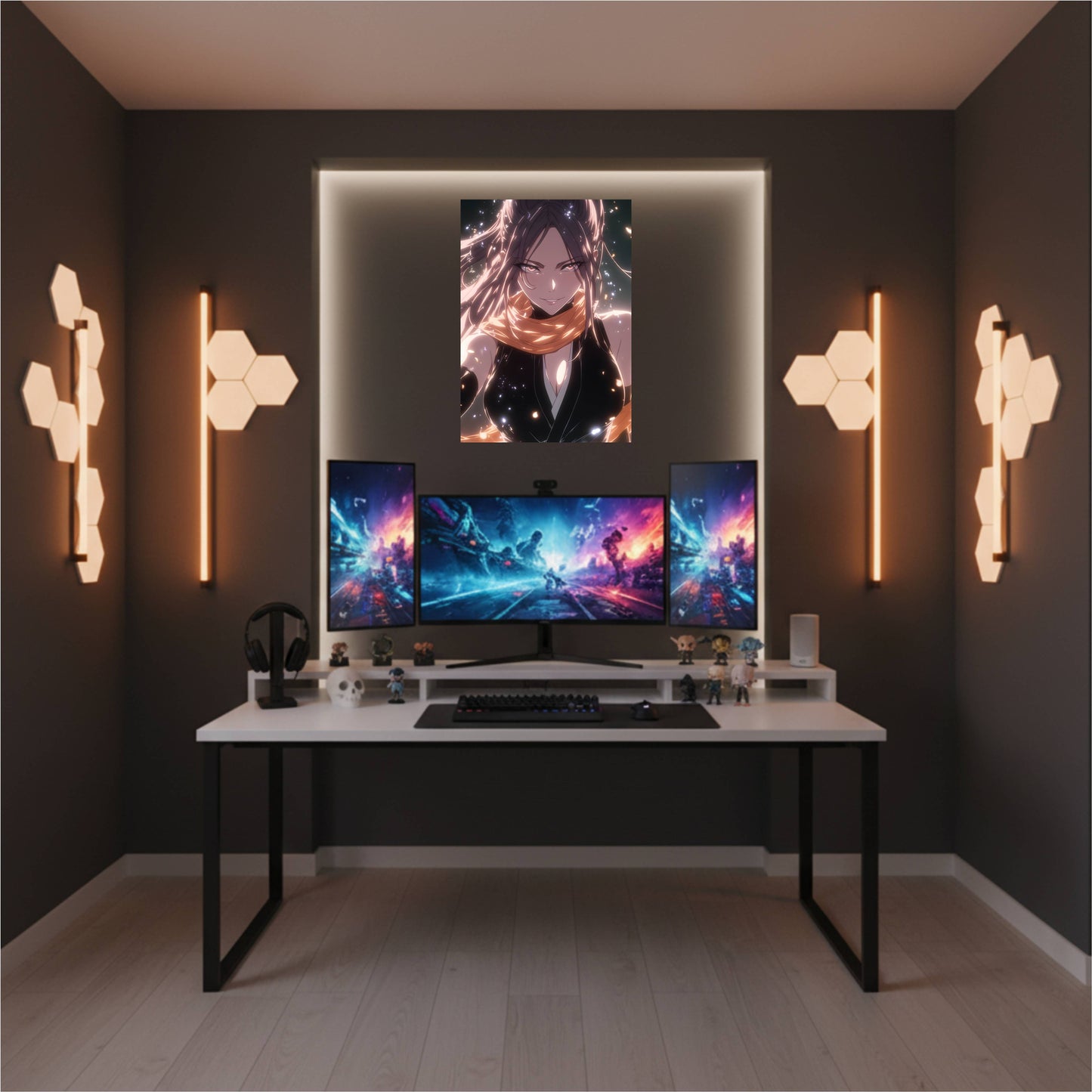 Shihouin Yoruichi Glowing Aura Poster