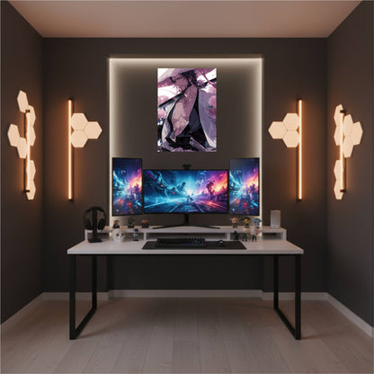 Kyōraku Shunsui Blooming Steel Poster