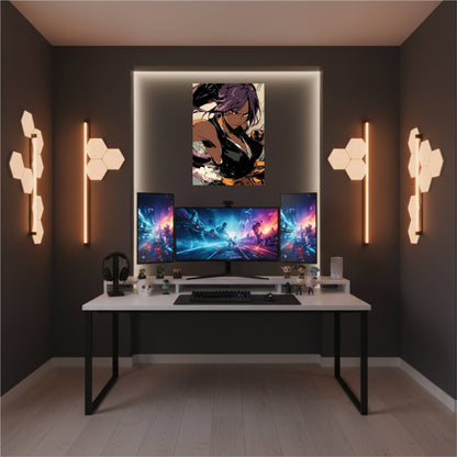 Shihouin Yoruichi Combat Stance Poster