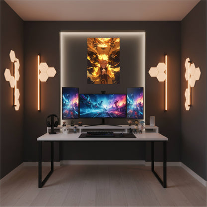 Naruto Uzumaki : Nine-Tails Chakra Mode Poster