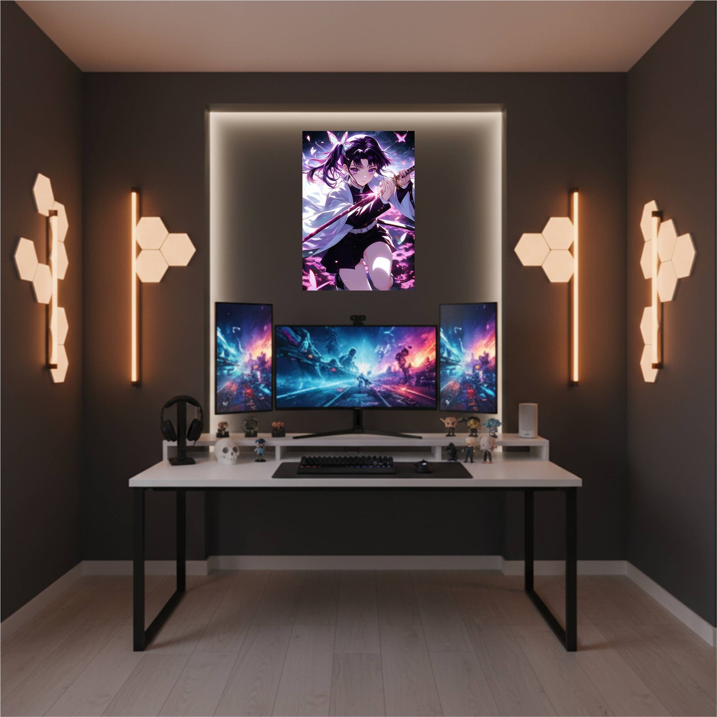 Kanao Tsuyuri – Moonlit Blossom Blade Poster